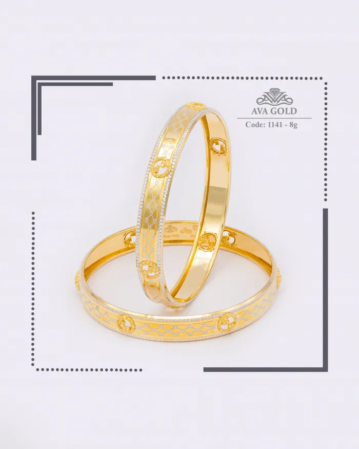 النگو طلا آوا مدل رویال