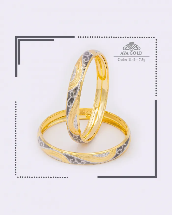 النگو طلا آوا مدل ترنج